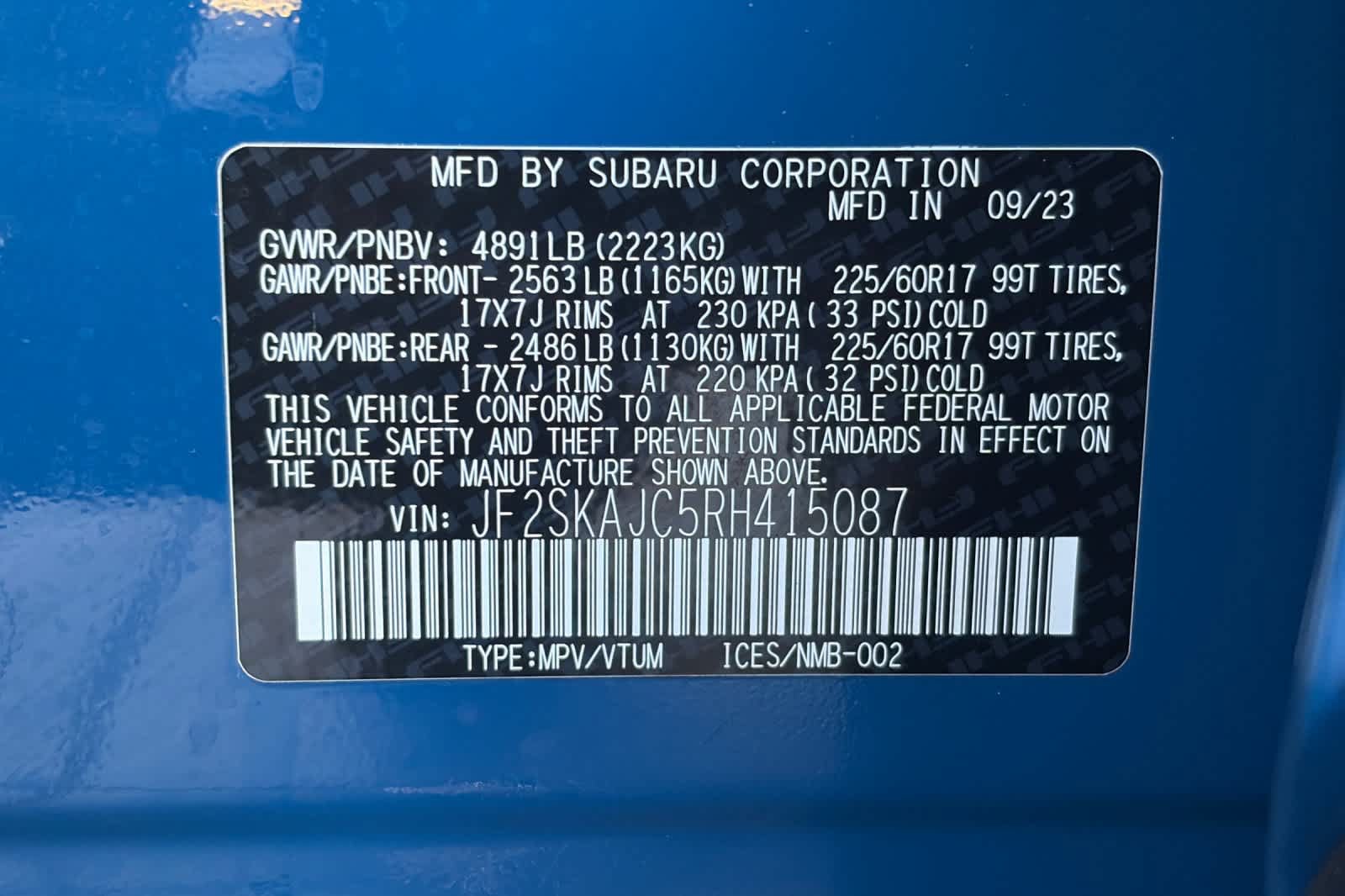 Certified 2024 Subaru Forester Wilderness AWD/4WD image 33