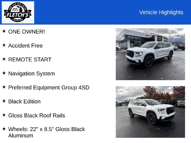 Used 2025 GMC Acadia Elevation w/ Black Edition AWD/4WD image 2