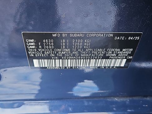 Certified 2025 Subaru Legacy Premium image 7