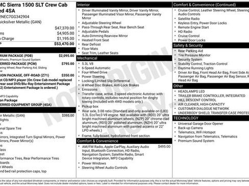 Used 2016 GMC Sierra 1500 SLT w/ SLT Premium Package image 40