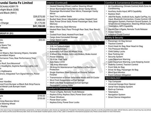 Used 2020 Hyundai Santa Fe Limited AWD/4WD image 33