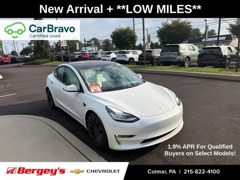 Used 2021 Tesla Model 3 Performance AWD/4WD image 1