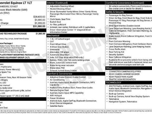 Used 2025 Chevrolet Equinox LT w/ Safety and Technology Package FWD image 3