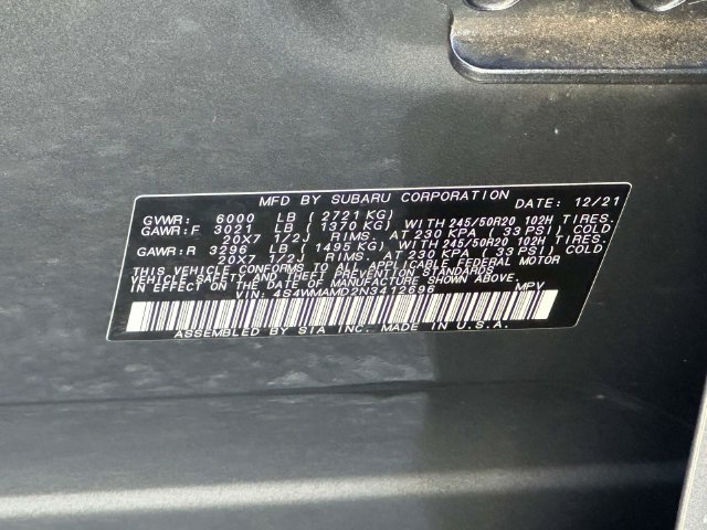 Used 2022 Subaru Ascent Limited AWD/4WD image 10