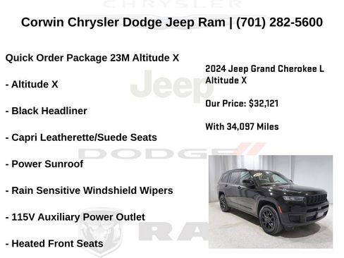 Used 2024 Jeep Grand Cherokee L Altitude AWD/4WD image 6