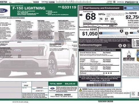 Used 2023 Ford F150 Lightning XLT image 6