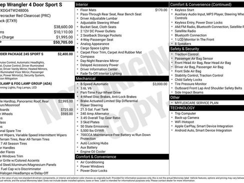 New 2026 Jeep Wrangler Sport S image 7