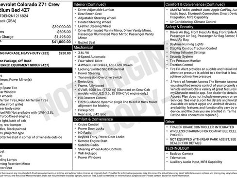 Used 2022 Chevrolet Colorado Z71 AWD/4WD image 13