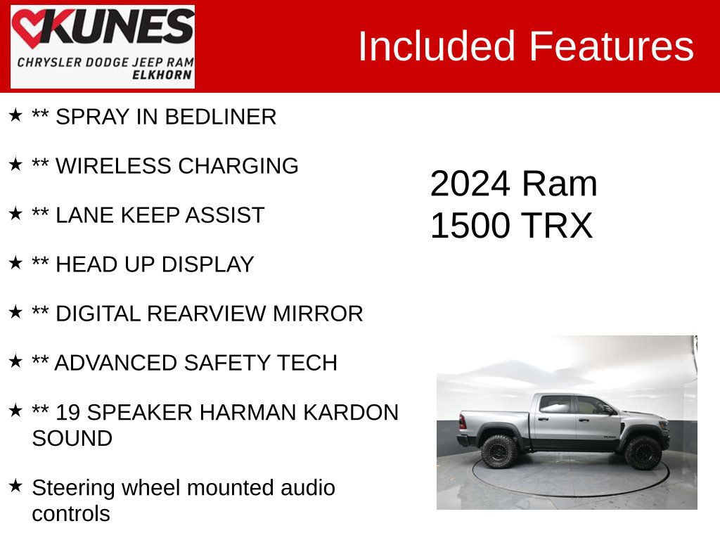 Used 2024 RAM 1500 TRX w/ TRX Level 2 Equipment Group AWD/4WD image 3