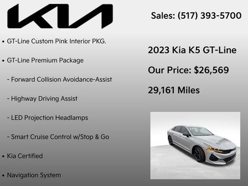 Used 2023 Kia K5 GT-Line w/ GT-Line Premium Package image 7