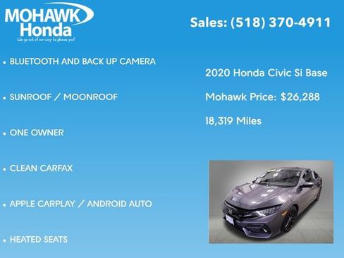 Used 2020 Honda Civic Si image 7