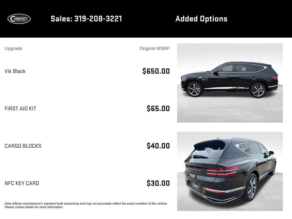 Used 2025 Genesis GV80 2.5T Advanced AWD/4WD image 2