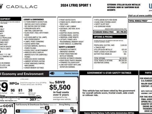 Used 2024 Cadillac Lyriq Sport AWD/4WD image 14