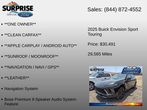 Used 2025 Buick Envision Sport Touring AWD/4WD image 6