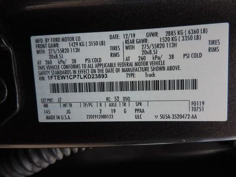 Used 2020 Ford F150 XL w/ Equipment Group 101A Mid RWD image 18
