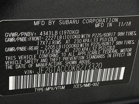 Used 2019 Subaru Crosstrek 2.0i Premium w/ Popular Package #3 image 21