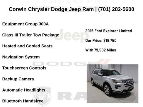 Used 2019 Ford Explorer Limited w/ Class III Trailer Tow Package AWD/4WD image 6