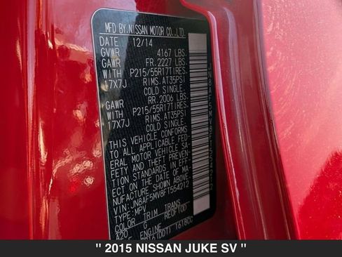 Used 2015 Nissan Juke SV w/ Technology Package image 40