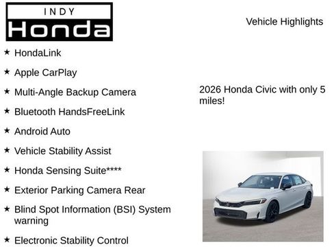 New 2026 Honda Civic Sport image 7