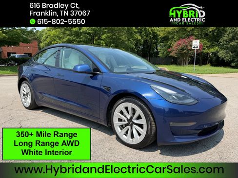 Used 2021 Tesla Model 3 Long Range AWD/4WD image 1