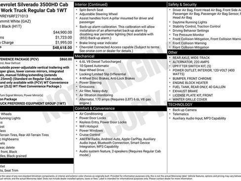 Used 2024 Chevrolet Silverado 3500 W/T w/ WT Convenience Package RWD image 6
