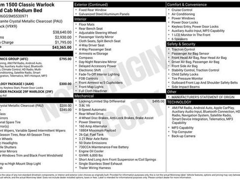 Used 2021 RAM 1500 Warlock w/ Electronics Group RWD image 9