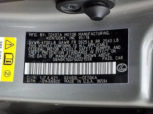 Used 2016 Lexus ES 350 w/ Navigation System Package FWD image 28