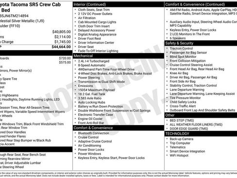 Used 2026 Toyota Tacoma SR5 AWD/4WD image 11