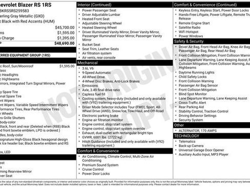 Used 2024 Chevrolet Blazer RS image 43