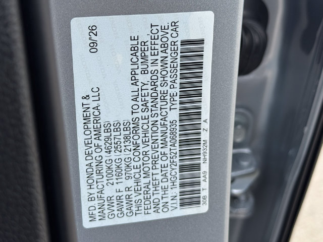 New 2026 Honda Accord Sport image 27