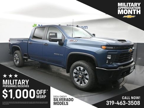 New 2026 Chevrolet Silverado 2500 Custom w/ Custom Value Package AWD/4WD image 1