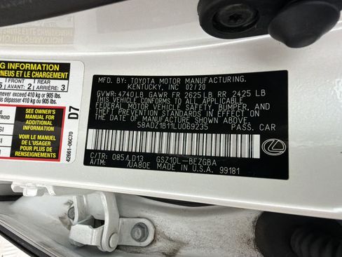 Used 2020 Lexus ES 350 w/ Premium Package FWD image 31