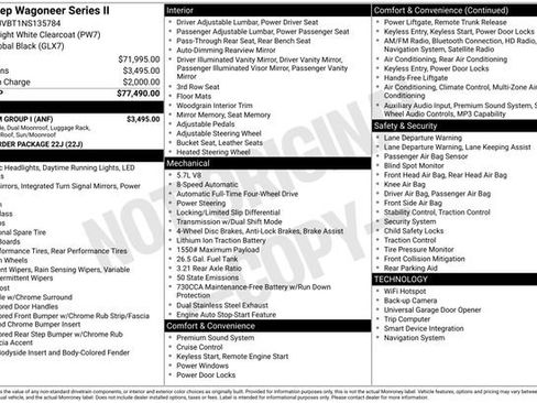 Used 2022 Jeep Wagoneer Series II w/ Premium Group I image 7