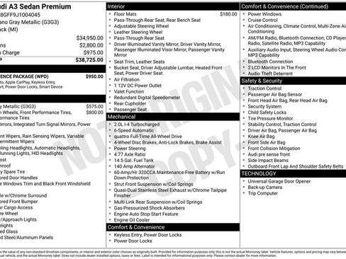 Used 2018 Audi A3 2.0T Premium w/ Convenience Package image 28