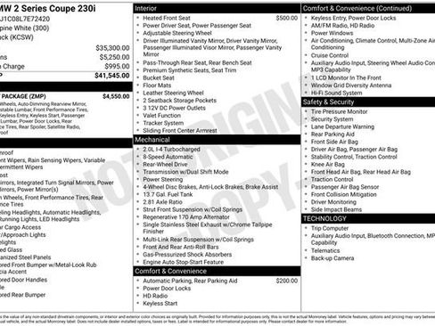 Used 2020 BMW 230i Coupe w/ M Sport Package RWD image 5