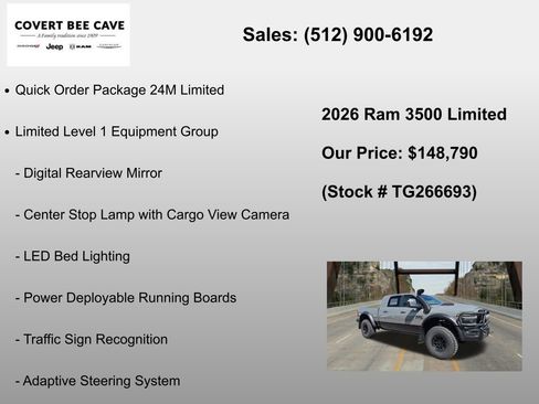 New 2026 RAM 3500 Limited AWD/4WD image 6