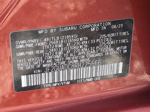 Certified 2024 Subaru Crosstrek 2.0i Premium image 38