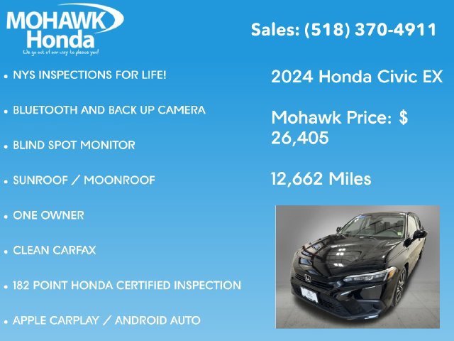 Certified 2024 Honda Civic EX image 8