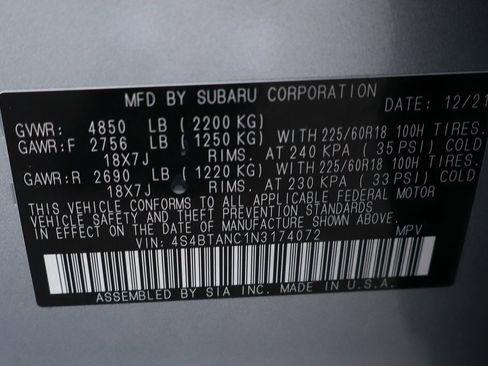 Used 2022 Subaru Outback Limited image 52