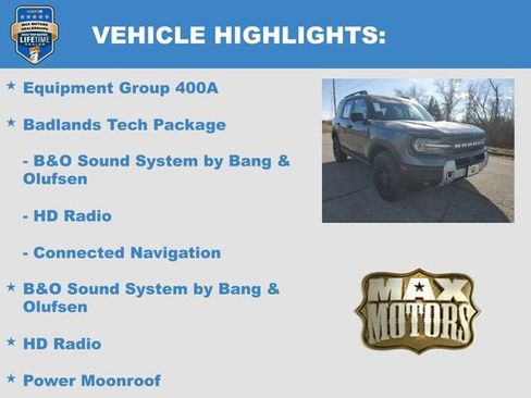 New 2025 Ford Bronco Sport Badlands w/ Badlands Tech Package AWD/4WD image 6