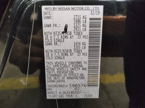 Used 2020 Nissan Pathfinder SV image 33