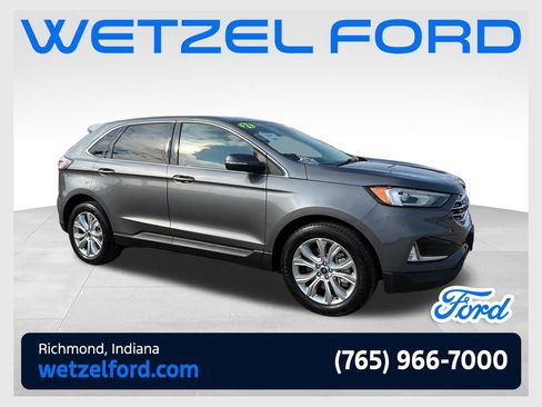 Used 2021 Ford Edge Titanium w/ Cargo Accessory Package FWD image 1