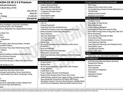 Used 2025 MAZDA CX-30 AWD 2.5 S w/ Premium Package image 7