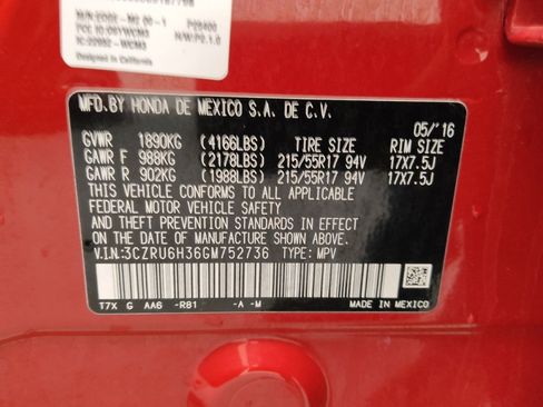 Used 2016 Honda HR-V LX image 33