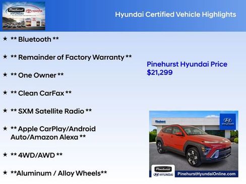 Certified 2025 Hyundai Kona SEL AWD/4WD image 19