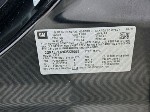 Used 2016 GMC Terrain SLT w/ Open Road Package FWD image 12