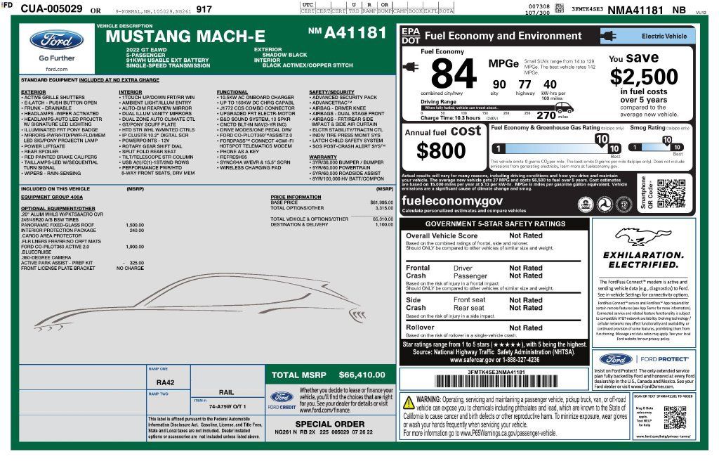 Used 2022 Ford Mustang Mach-E GT AWD/4WD image 2
