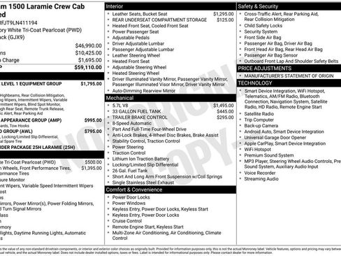 Used 2020 RAM 1500 Laramie AWD/4WD image 35