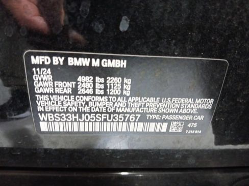 Used 2025 BMW M3 Competition w/ Executive Package AWD/4WD image 3