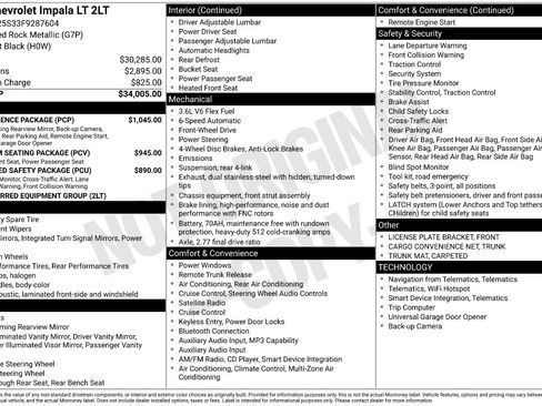 Used 2015 Chevrolet Impala LT w/ Convenience Package image 3